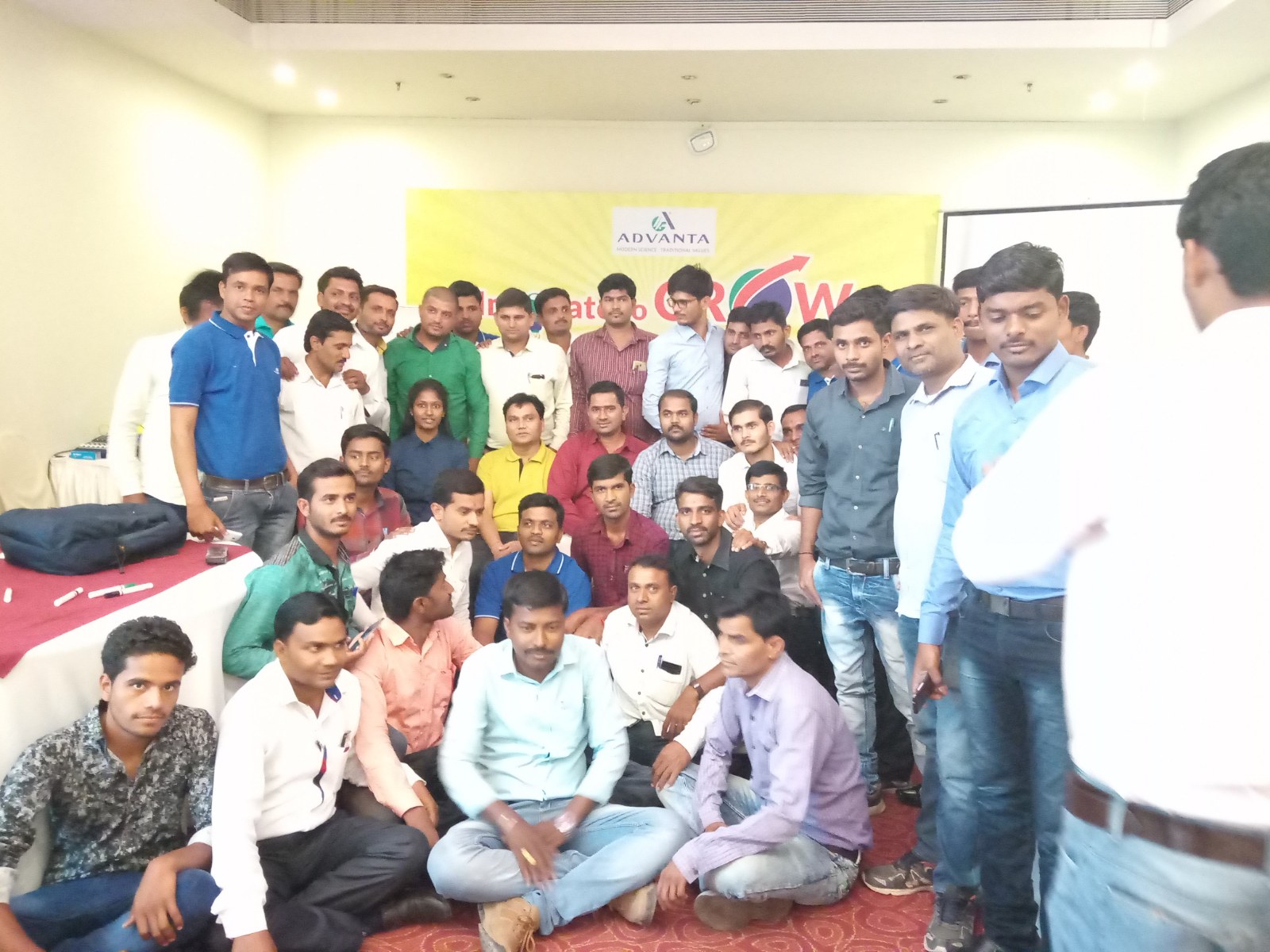 The Advanta vegetable crop team gathered at the Farminsta launch in Maharashtra